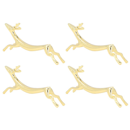 4Pcs Chopstick Rest Smoother Surfaces Reusable Cute Animal Design Gold Chopstick Rest for Home Restaurant V1294-YM0523-3118220003912