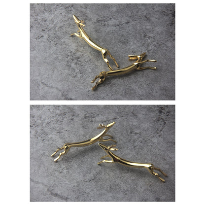 4Pcs Chopstick Rest Smoother Surfaces Reusable Cute Animal Design Gold Chopstick Rest for Home Restaurant V1294-YM0523-3118220003912