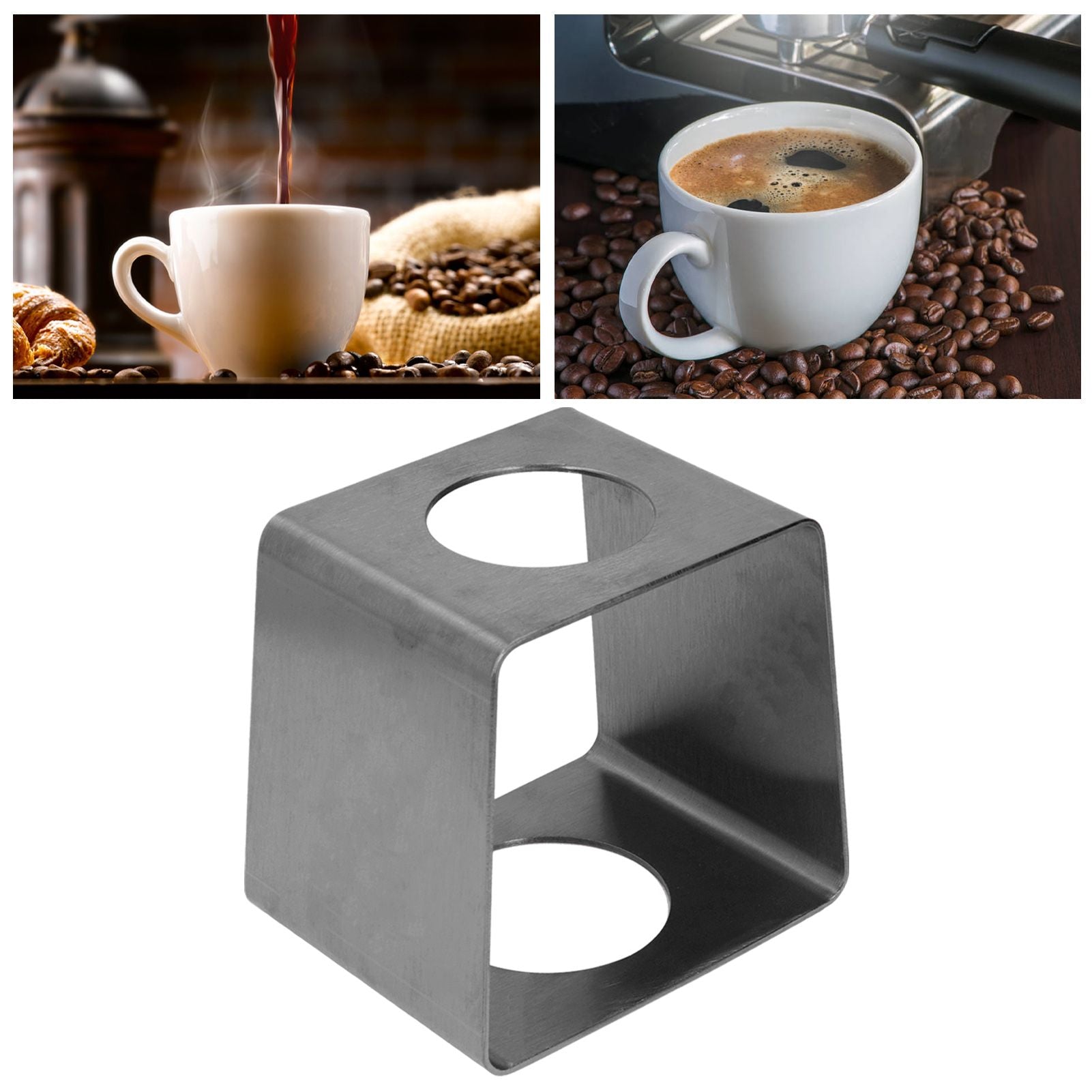 Coffee Drip Rack Stainless Steel Lightweight Coffee Filter Cup Stand for Home Cafe OfficeBlack V1294-YM0523-3118220004412