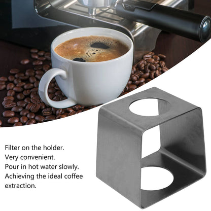 Coffee Drip Rack Stainless Steel Lightweight Coffee Filter Cup Stand for Home Cafe OfficeBlack V1294-YM0523-3118220004412