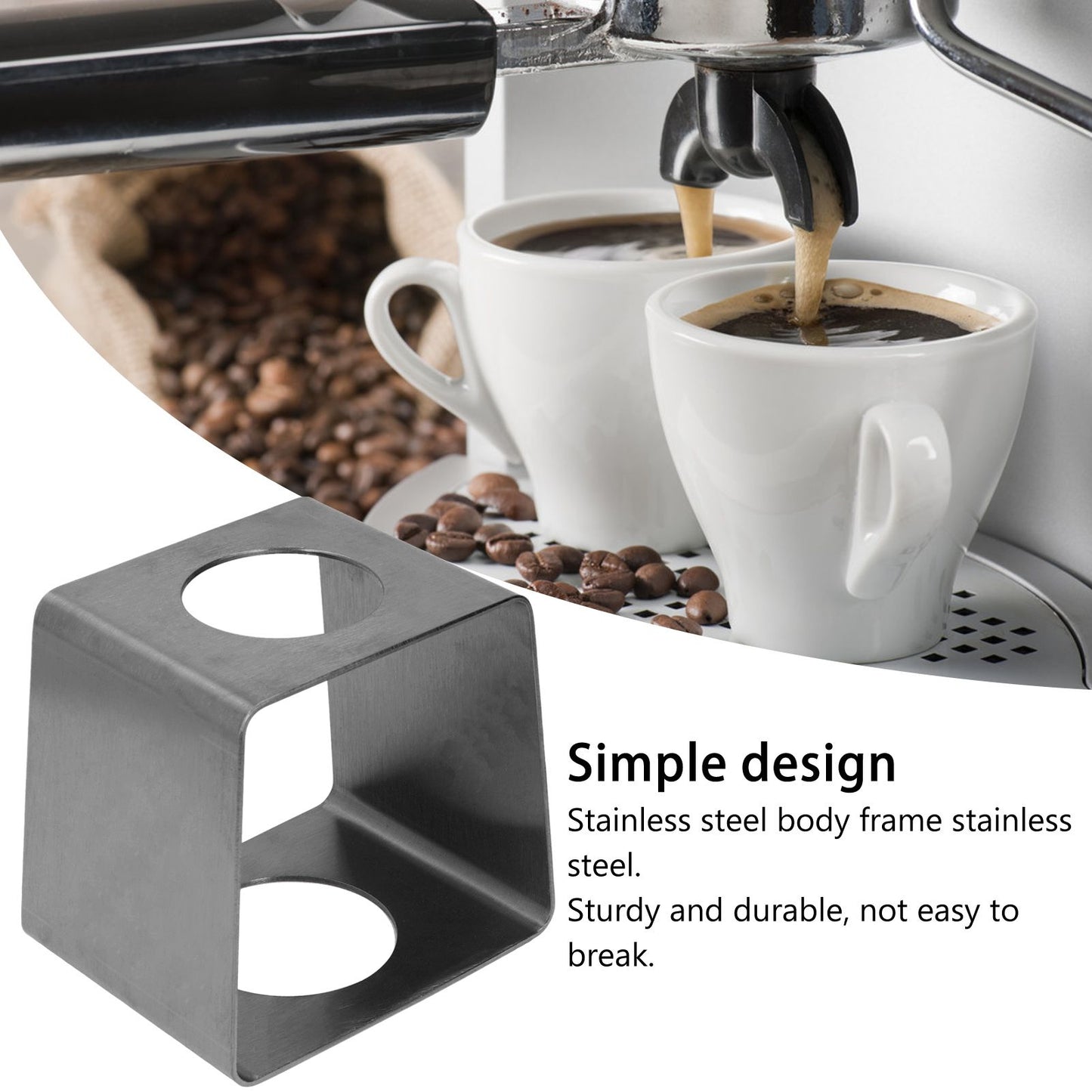 Coffee Drip Rack Stainless Steel Lightweight Coffee Filter Cup Stand for Home Cafe OfficeBlack V1294-YM0523-3118220004412