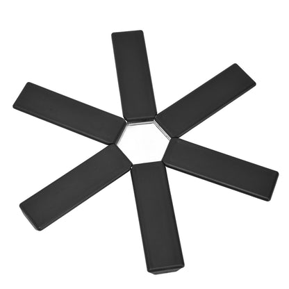 Foldable Trivets Heat Insulating Collapsible Pot Holder for Kitchen Dining Room Black V1294-YM0523-3118220004611