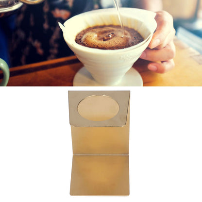 Drip Coffee Stand Samll Size Light Durable Metal Reusable Pour Over Coffee Dripper Stand for Cafe V1294-YM0523-3118220004711