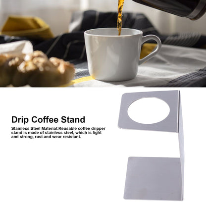 Drip Coffee Stand Samll Size Light Durable Metal Reusable Pour Over Coffee Dripper Stand for Cafe V1294-YM0523-3118220004713