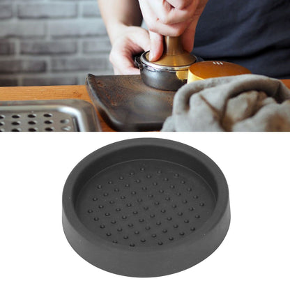 Coffee Tamper Mat Good Protection Compact Anti Slip Round Coffee Powder Pad for Cafe HouseholdBlack V1294-YM0523-3118220004911