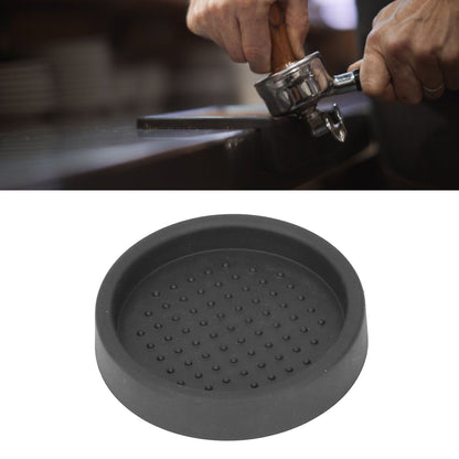 Coffee Tamper Mat Good Protection Compact Anti Slip Round Coffee Powder Pad for Cafe HouseholdBlack V1294-YM0523-3118220004911