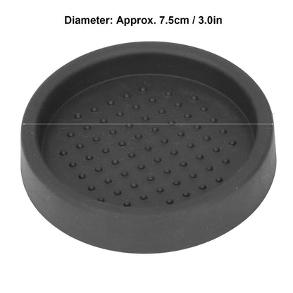 Coffee Tamper Mat Good Protection Compact Anti Slip Round Coffee Powder Pad for Cafe HouseholdBlack V1294-YM0523-3118220004911