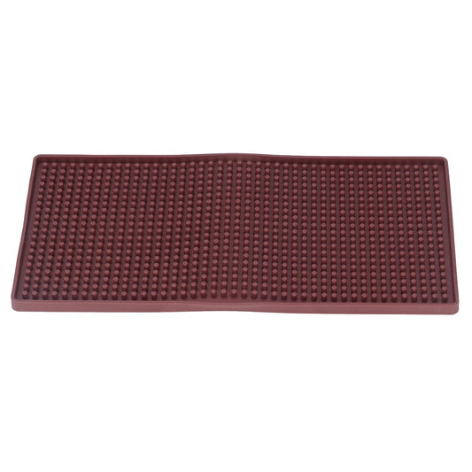 Bar Mat Premium Food Grade Silicone Heat Resistant Durable Odorless Nonslip Soft Flexible Coffee Bar MatBrown V1294-YM0523-3118220005012