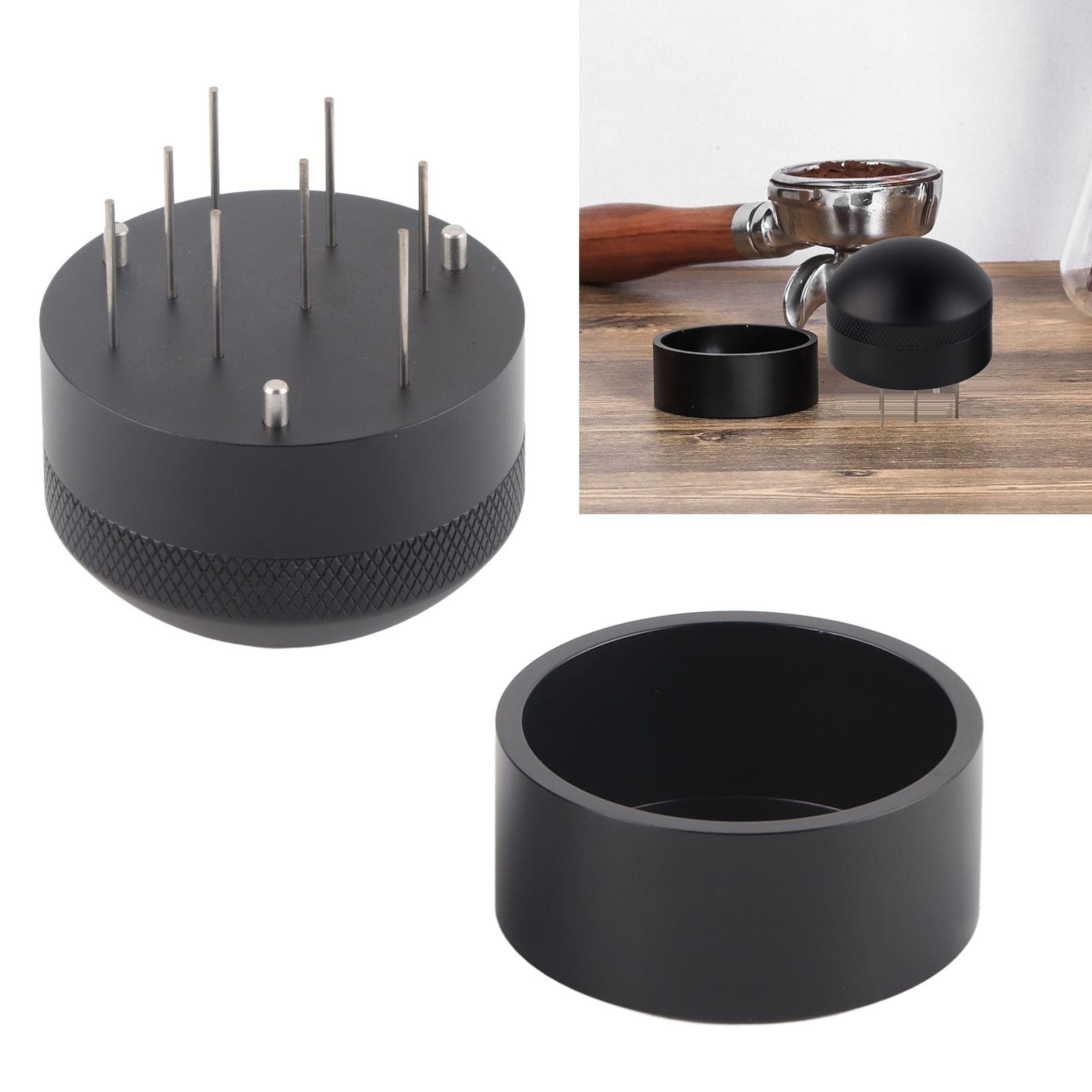 Coffee Distributor Handheld Aluminum Alloy Coffee Powder Distribution Needle for Home Use51mm V1294-YM0523-3118220005211