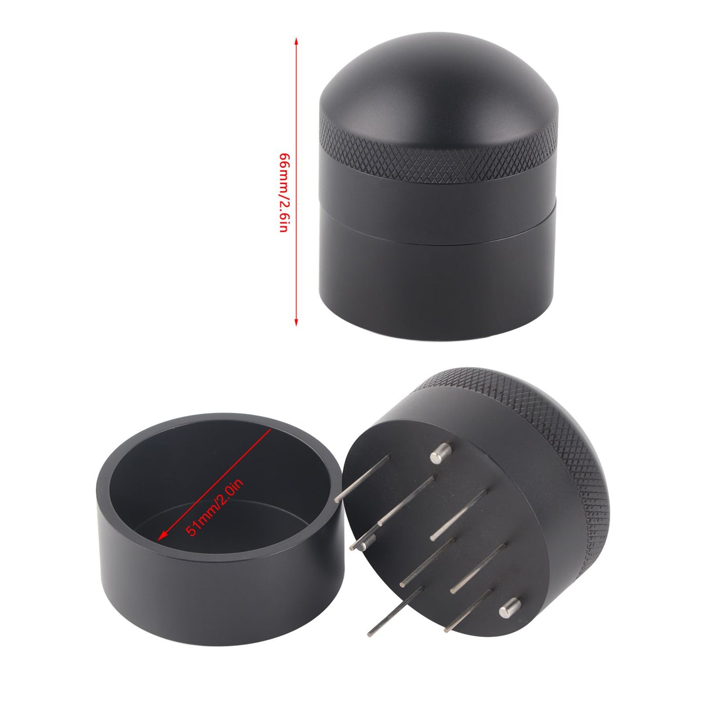 Coffee Distributor Handheld Aluminum Alloy Coffee Powder Distribution Needle for Home Use51mm V1294-YM0523-3118220005211