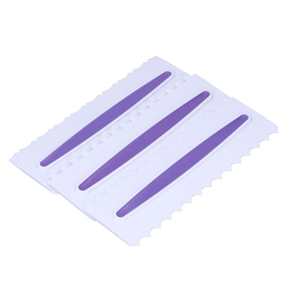 3Pcs Cake Scraper Premium Plastic Durable Glossy Surface Easy Operation Icing Smoother V1294-YM0523-3118220006211