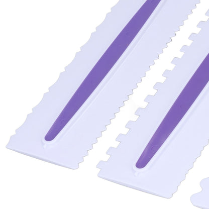 3Pcs Cake Scraper Premium Plastic Durable Glossy Surface Easy Operation Icing Smoother V1294-YM0523-3118220006211