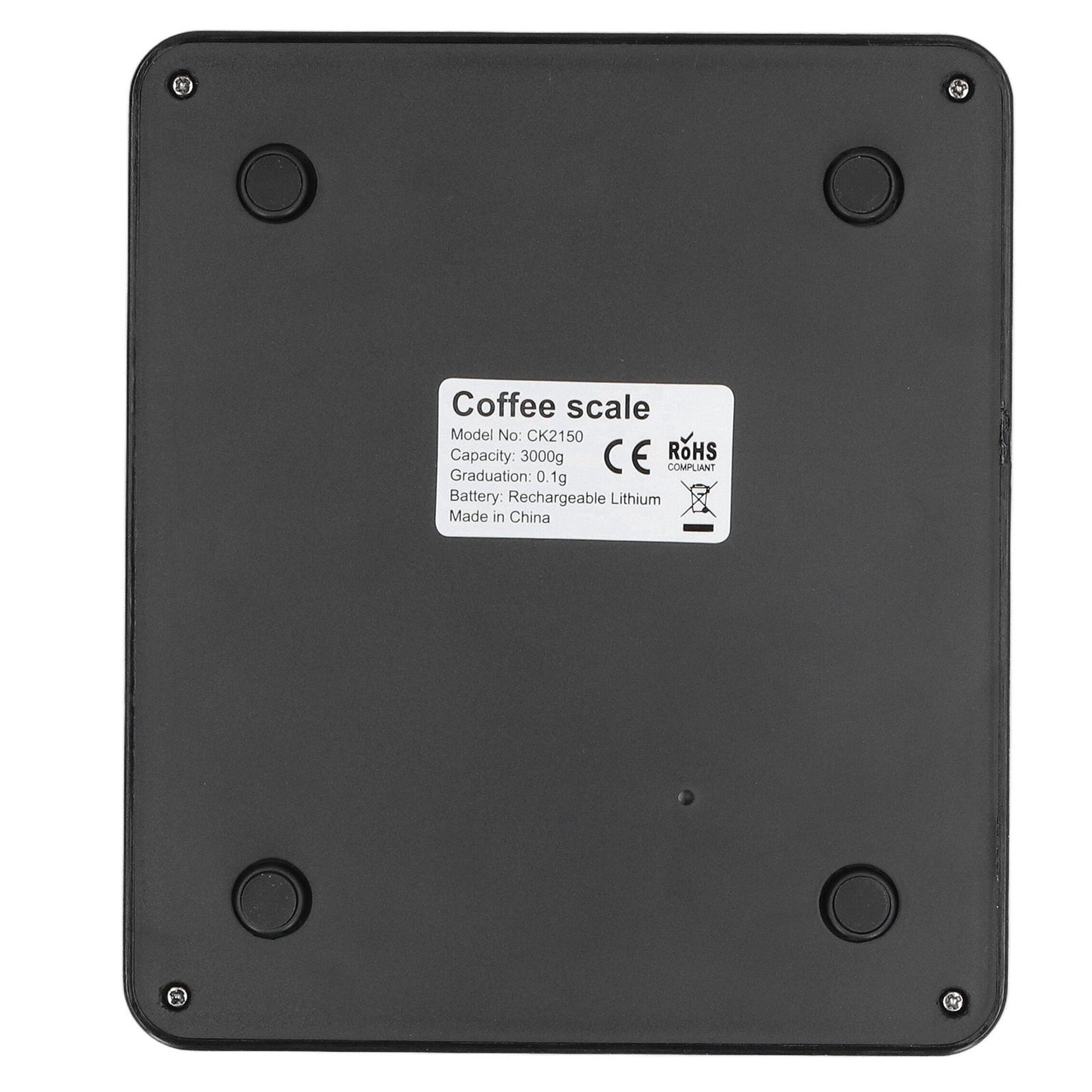 Electronic Coffee Scale Rechargeable High Temperature Resistance 3KG Kitchen Scale for Home V1294-YM0523-3118220006611