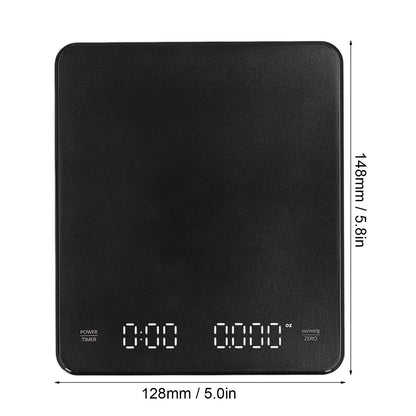 Electronic Coffee Scale Rechargeable High Temperature Resistance 3KG Kitchen Scale for Home V1294-YM0523-3118220006611