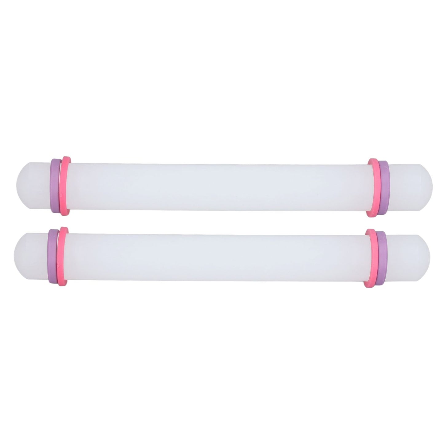 2Pcs Plastic Rolling Pin Safe Durable Sturdy Plastic Nonstick Surface Wide Application Small Rolling Pin V1294-YM0523-3118220006711