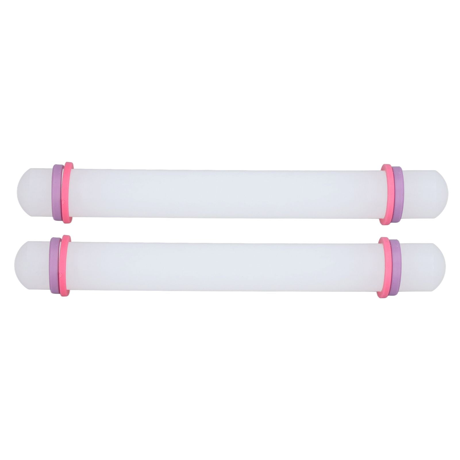 2Pcs Plastic Rolling Pin Safe Durable Sturdy Plastic Nonstick Surface Wide Application Small Rolling Pin V1294-YM0523-3118220006711