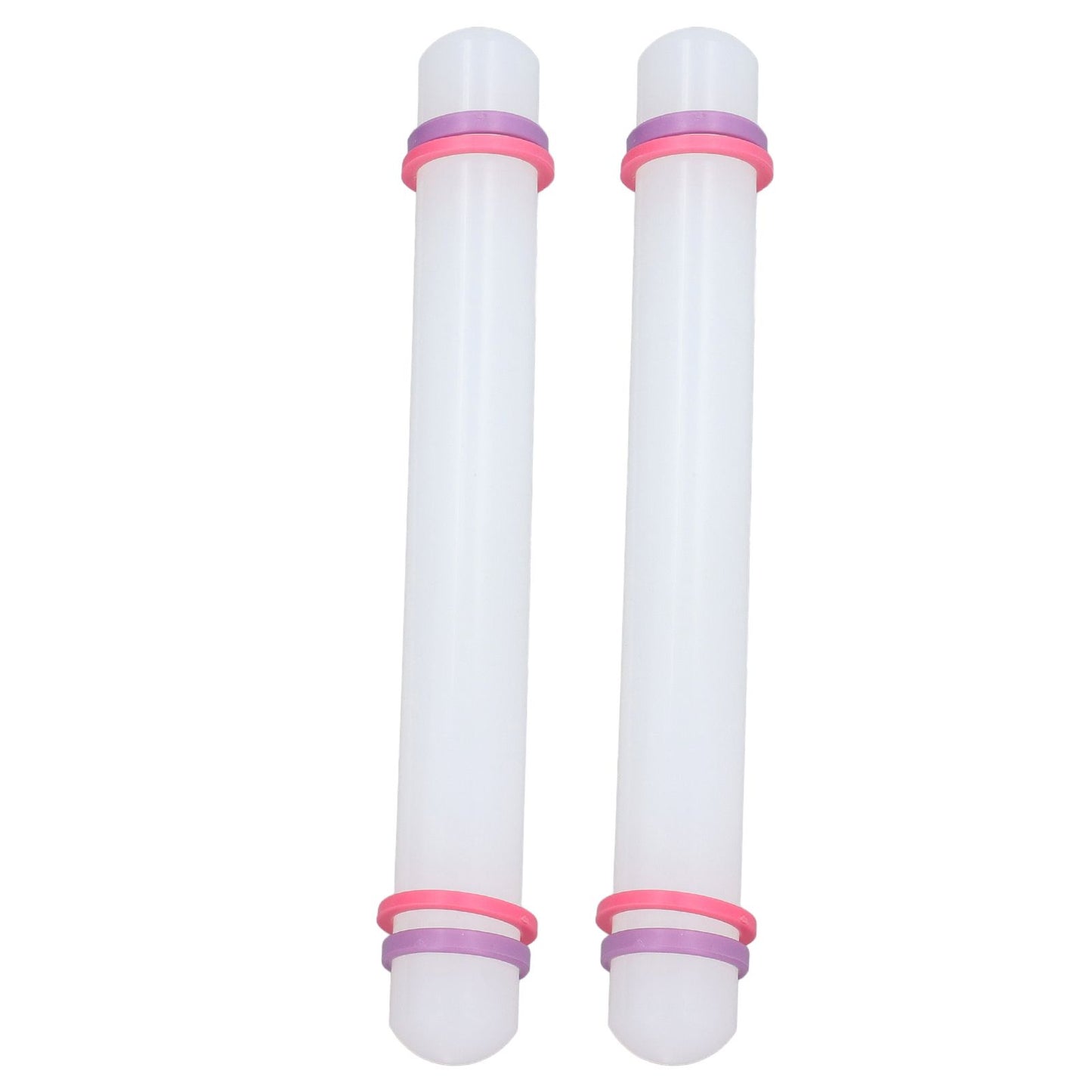 2Pcs Plastic Rolling Pin Safe Durable Sturdy Plastic Nonstick Surface Wide Application Small Rolling Pin V1294-YM0523-3118220006711