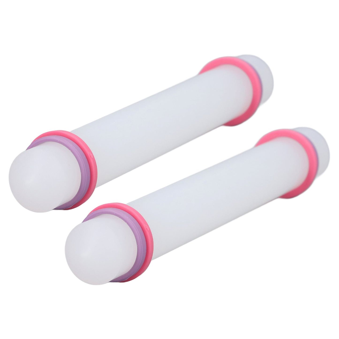 2Pcs Plastic Rolling Pin Safe Durable Sturdy Plastic Nonstick Surface Wide Application Small Rolling Pin V1294-YM0523-3118220006711