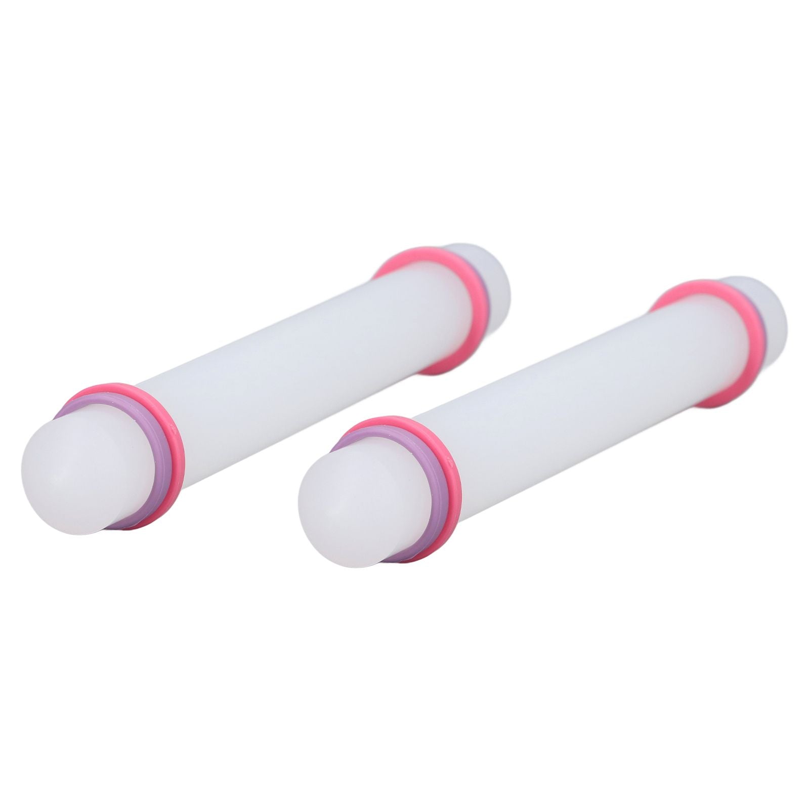 2Pcs Plastic Rolling Pin Safe Durable Sturdy Plastic Nonstick Surface Wide Application Small Rolling Pin V1294-YM0523-3118220006711