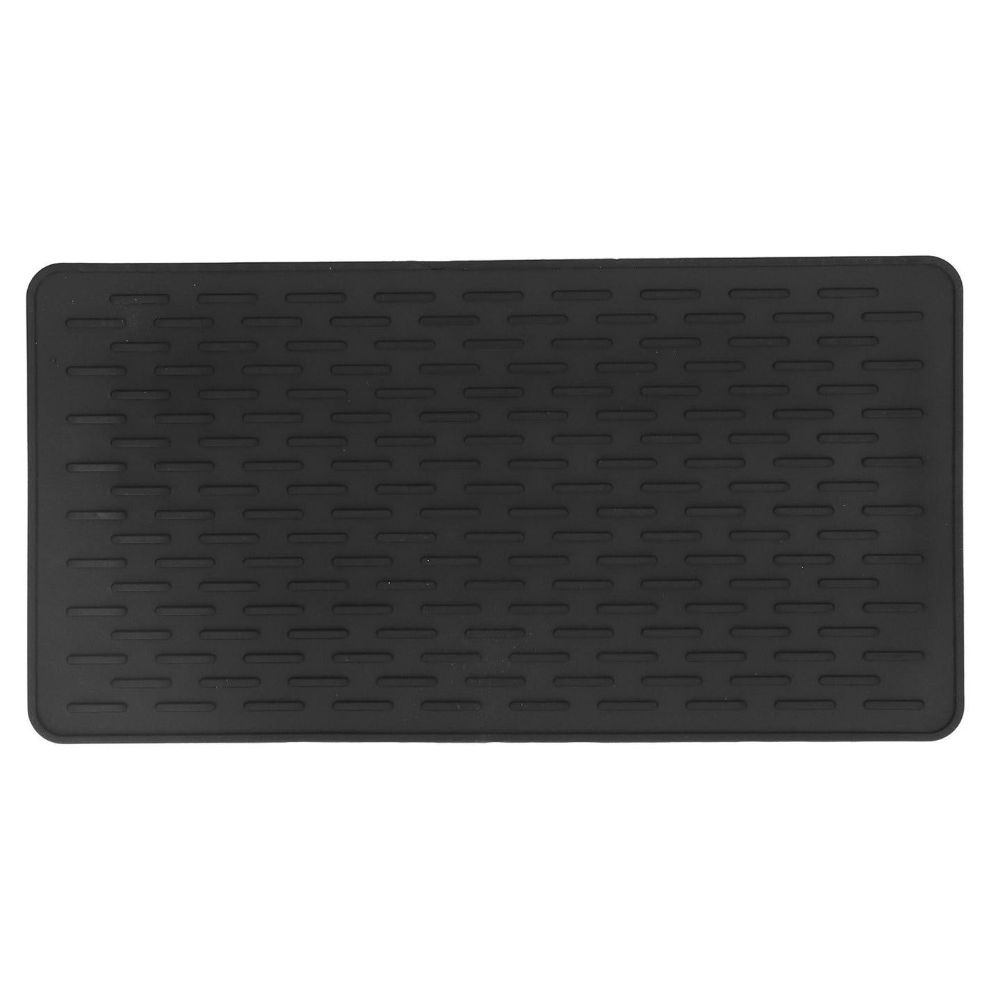 Silicone Insulation Pad Black Rectangle Heat Resisting Safe Handling Heat Insulation Pad for Kitchen V1294-YM0523-3118220007411