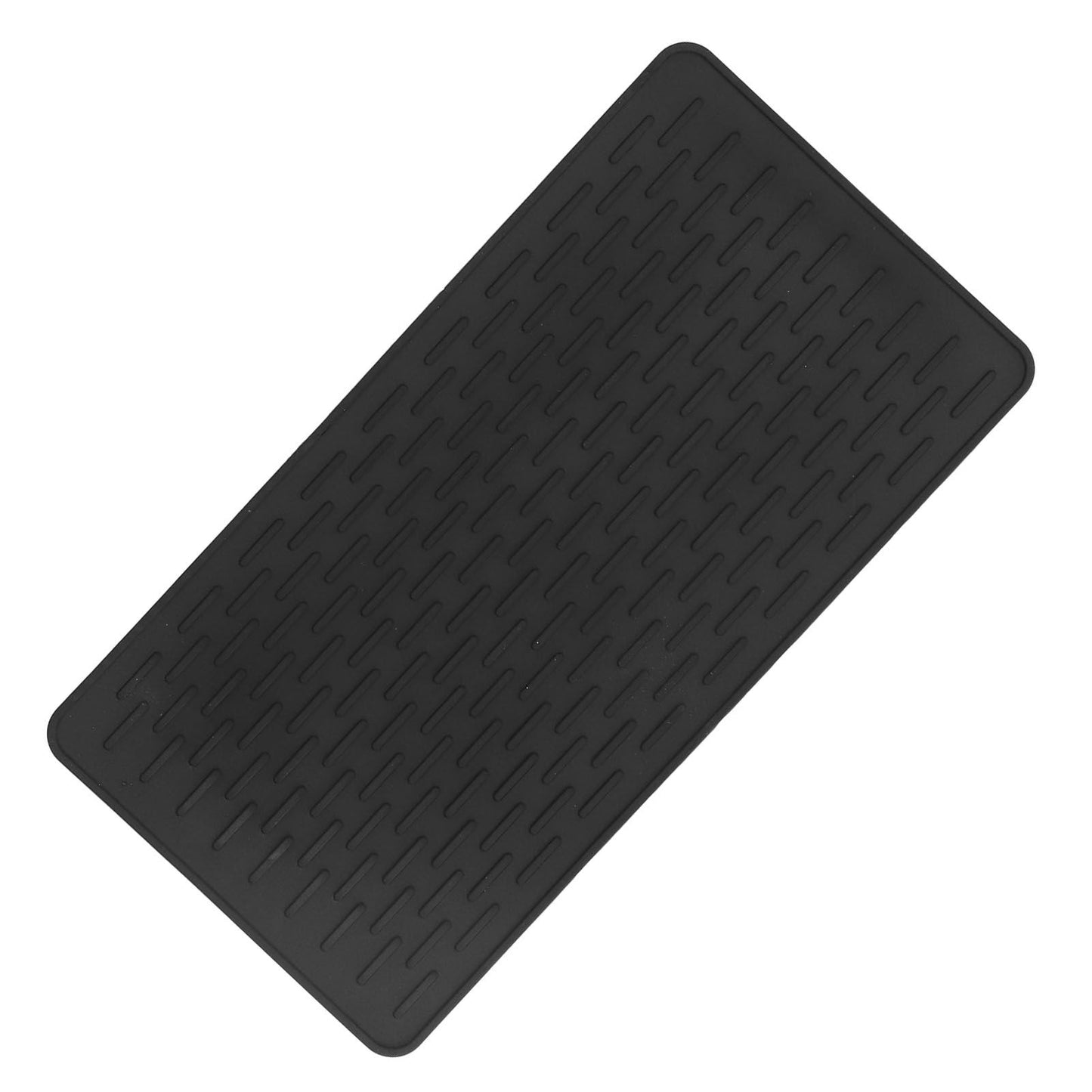 Silicone Insulation Pad Black Rectangle Heat Resisting Safe Handling Heat Insulation Pad for Kitchen V1294-YM0523-3118220007411