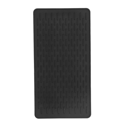 Silicone Insulation Pad Black Rectangle Heat Resisting Safe Handling Heat Insulation Pad for Kitchen V1294-YM0523-3118220007411