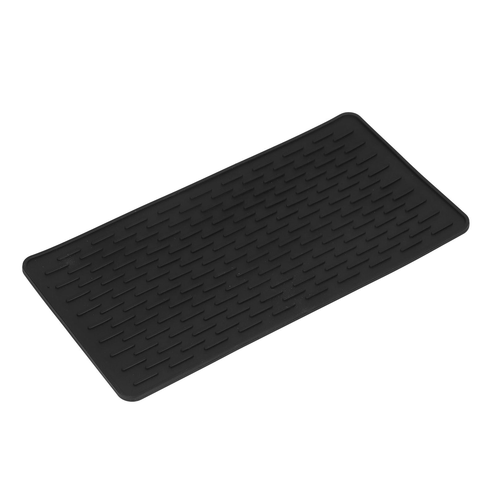 Silicone Insulation Pad Black Rectangle Heat Resisting Safe Handling Heat Insulation Pad for Kitchen V1294-YM0523-3118220007411