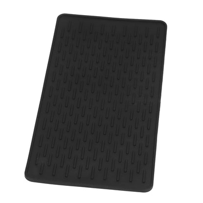 Silicone Insulation Pad Black Rectangle Heat Resisting Safe Handling Heat Insulation Pad for Kitchen V1294-YM0523-3118220007411