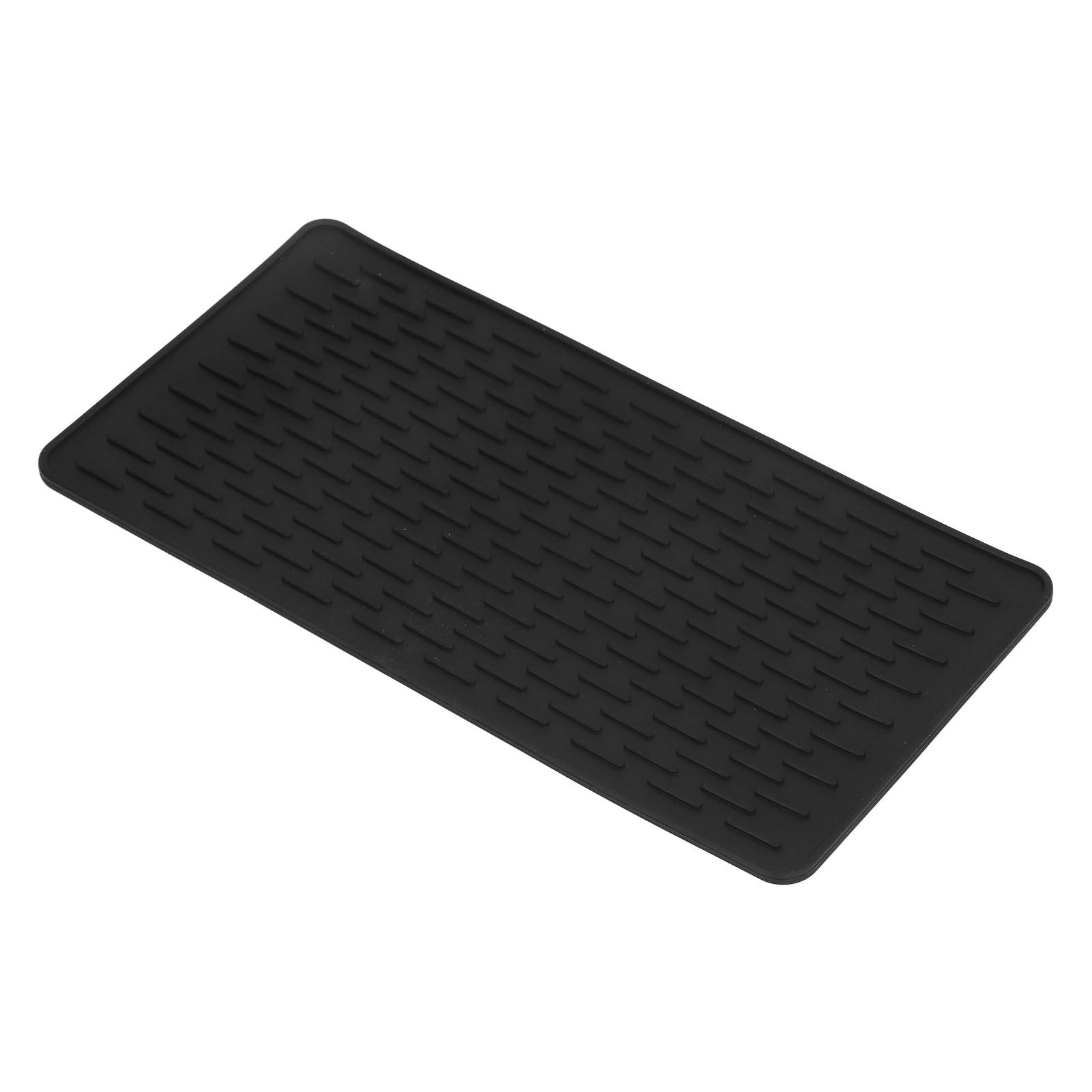 Silicone Insulation Pad Black Rectangle Heat Resisting Safe Handling Heat Insulation Pad for Kitchen V1294-YM0523-3118220007411