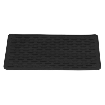 Silicone Insulation Pad Black Rectangle Heat Resisting Safe Handling Heat Insulation Pad for Kitchen V1294-YM0523-3118220007411