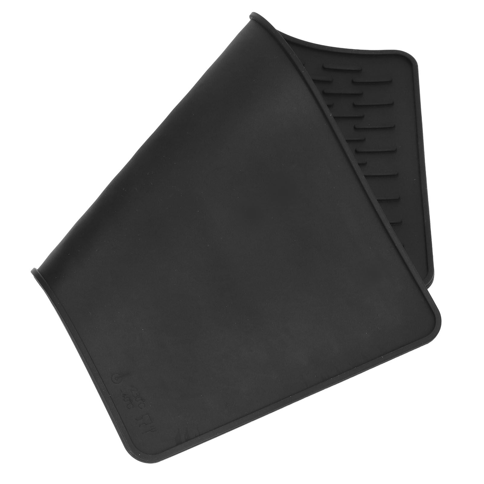 Silicone Insulation Pad Black Rectangle Heat Resisting Safe Handling Heat Insulation Pad for Kitchen V1294-YM0523-3118220007411