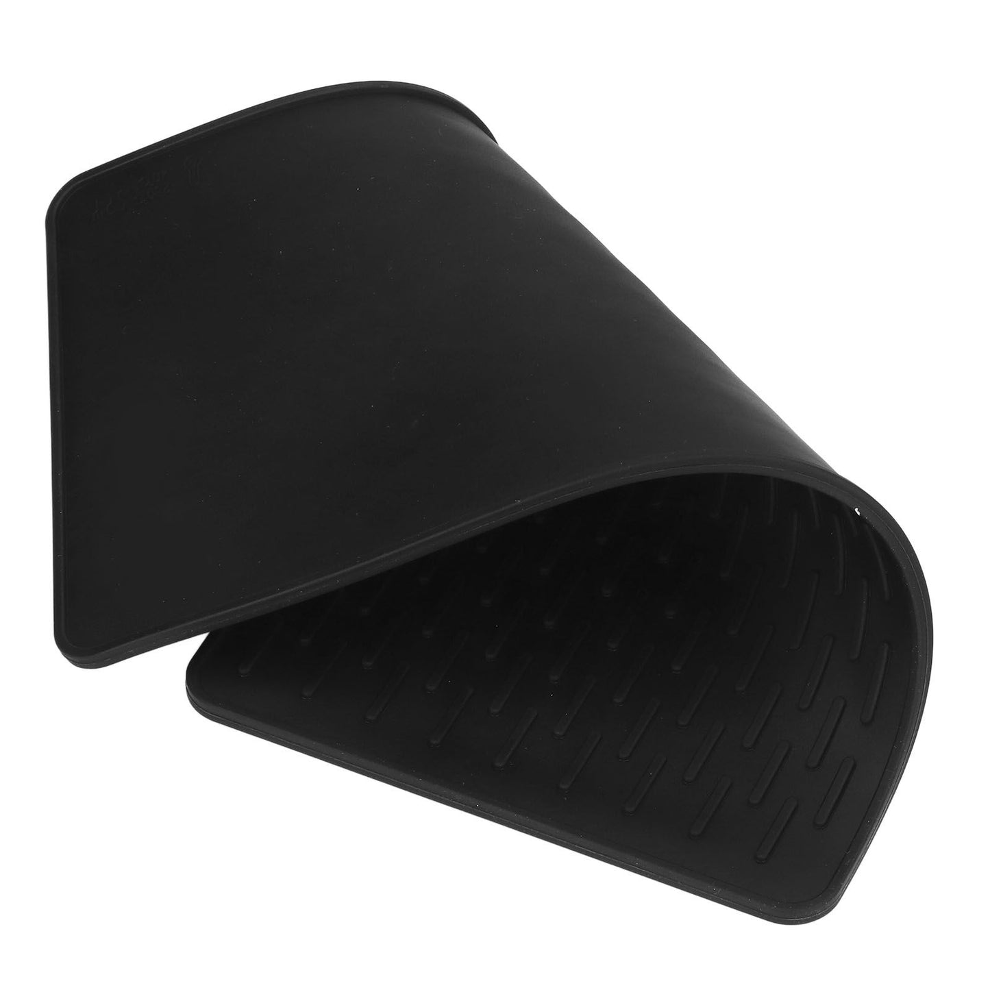 Silicone Insulation Pad Black Rectangle Heat Resisting Safe Handling Heat Insulation Pad for Kitchen V1294-YM0523-3118220007411