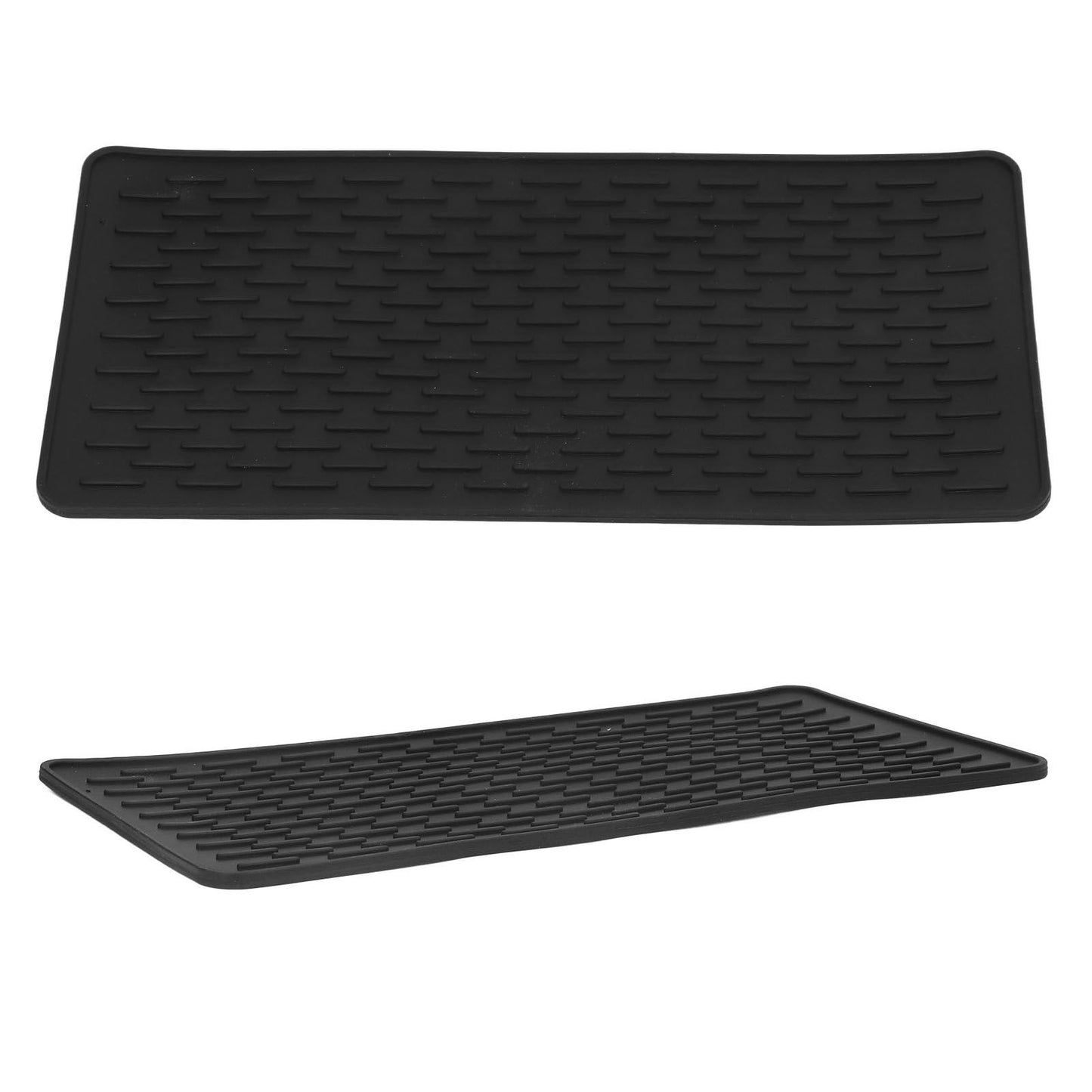 Silicone Insulation Pad Black Rectangle Heat Resisting Safe Handling Heat Insulation Pad for Kitchen V1294-YM0523-3118220007411
