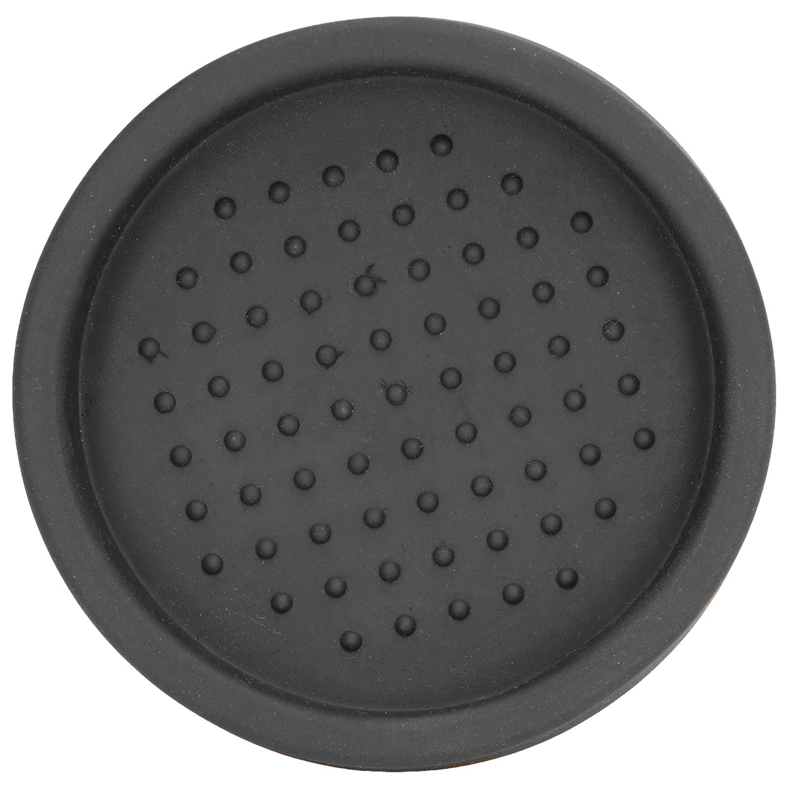 Round Silicone Coffee Tamper Mat Soft Heat Resistant Portable Coffee Tamper Pad for HomeBlack V1294-YM0523-3118220008811