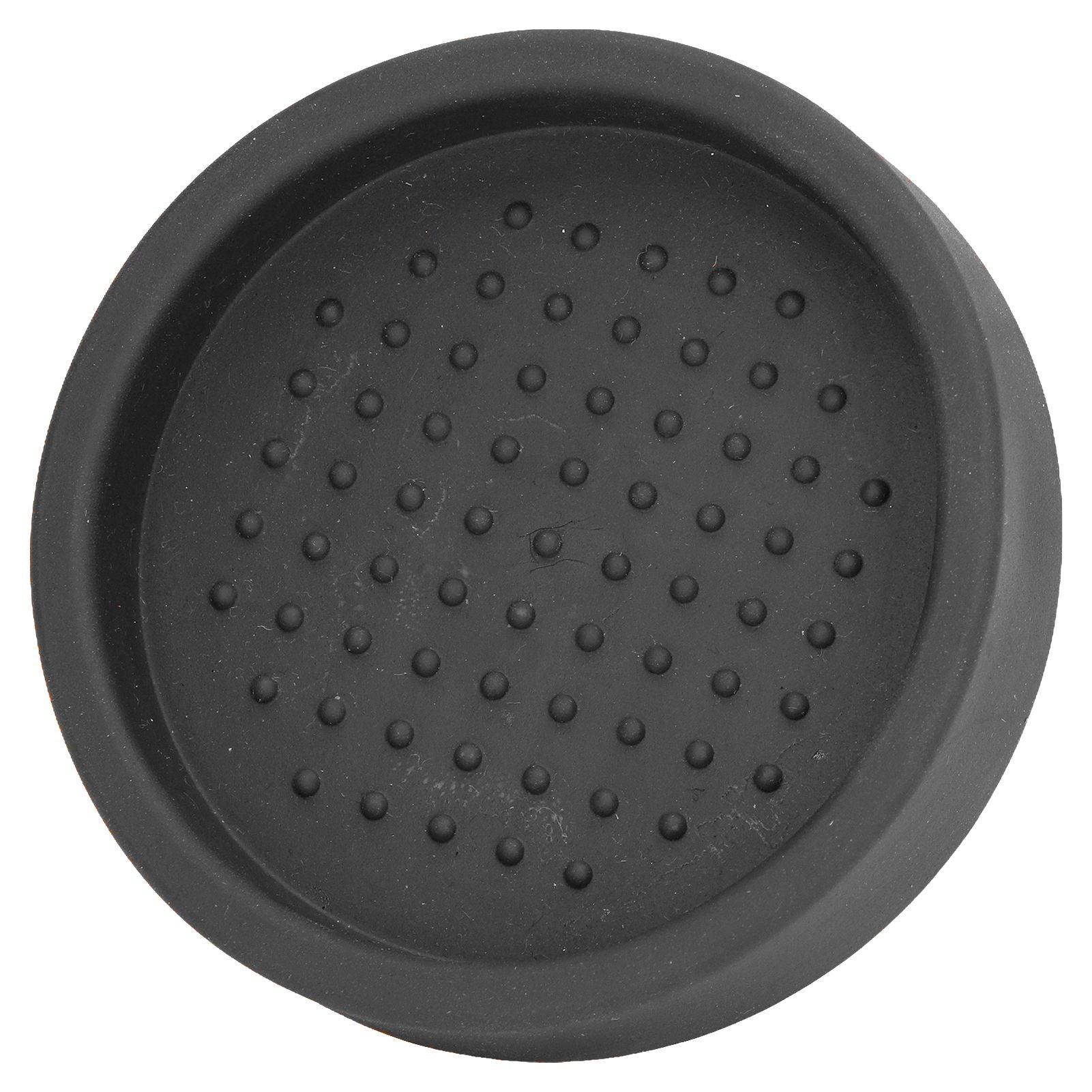 Round Silicone Coffee Tamper Mat Soft Heat Resistant Portable Coffee Tamper Pad for HomeBlack V1294-YM0523-3118220008811