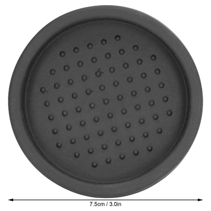 Round Silicone Coffee Tamper Mat Soft Heat Resistant Portable Coffee Tamper Pad for HomeBlack V1294-YM0523-3118220008811