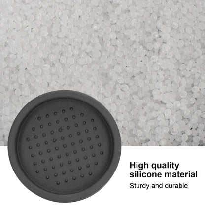 Round Silicone Coffee Tamper Mat Soft Heat Resistant Portable Coffee Tamper Pad for HomeBlack V1294-YM0523-3118220008811