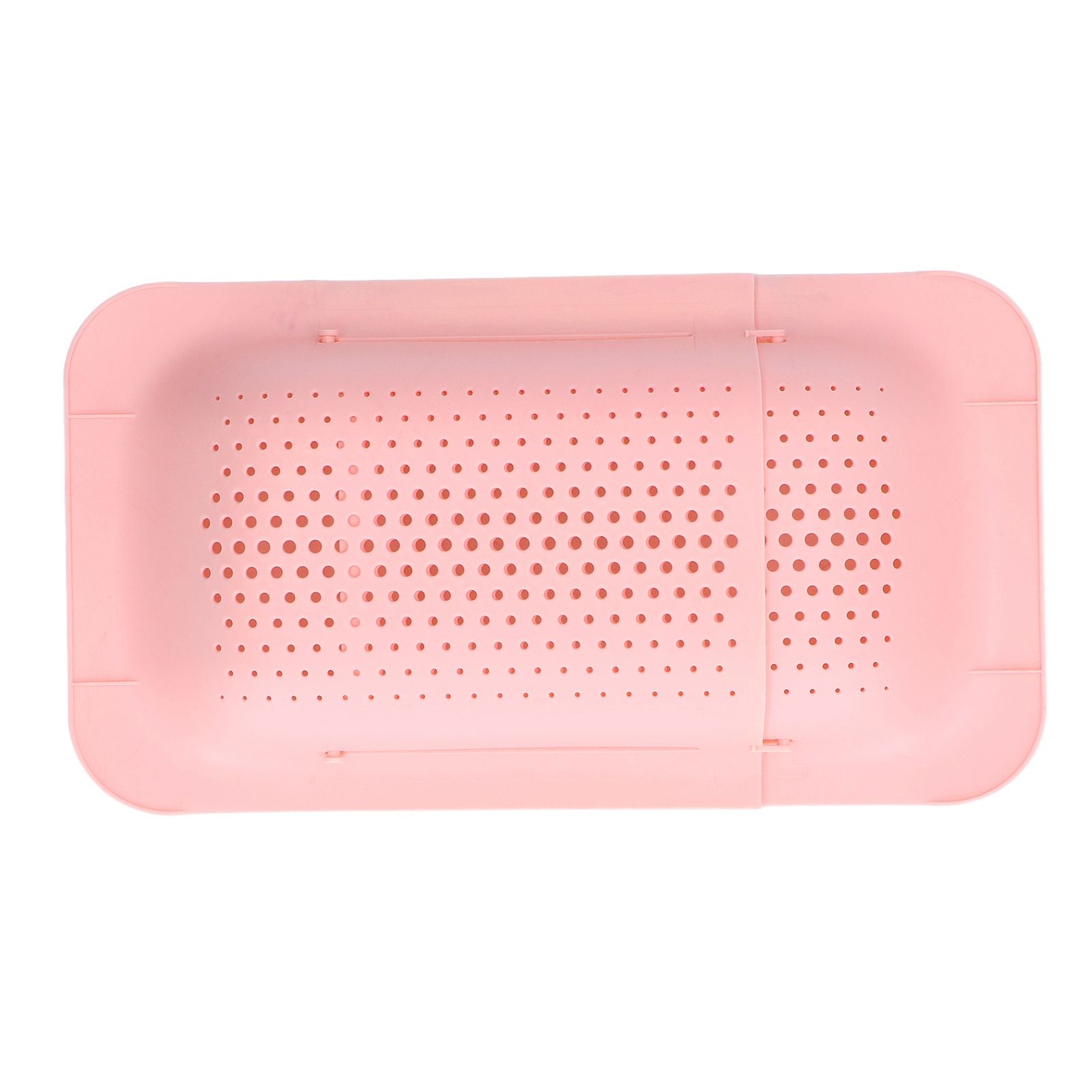 Strainer Basket Telescopic Design Anti Slip Rust Resistant Drain Colander Kitchen AccessoryPink V1294-YM0523-3118220009311