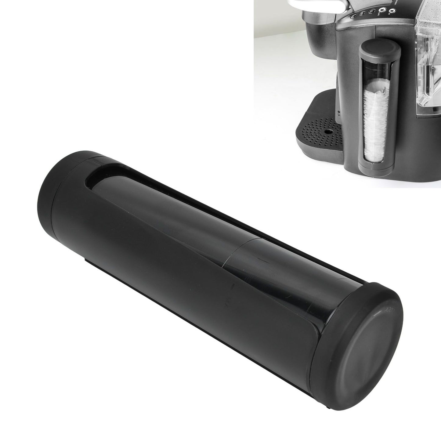 Paper Filter Holder for K CUP Visual Window Design Healthy Dustproof Black Coffee Filter Storage with Flip V1294-YM0523-3118220009711