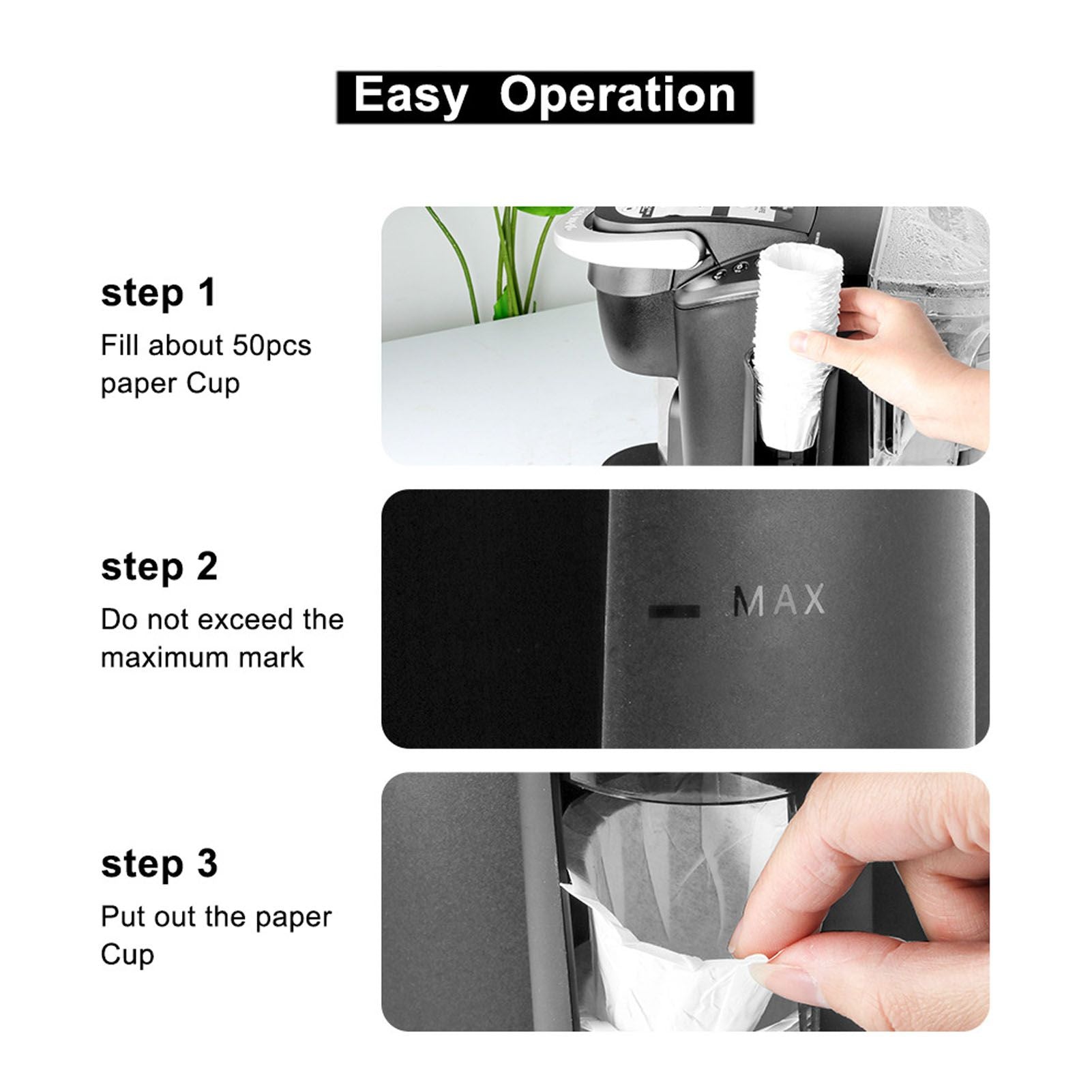 Paper Filter Holder for K CUP Visual Window Design Healthy Dustproof Black Coffee Filter Storage with Flip V1294-YM0523-3118220009711
