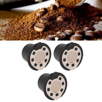 50ML Coffee Capsule Pods Cup with Spoon Brush Reusable Filter Stainless Steel Replacement for NespressoGold V1294-YM0523-3118220012911