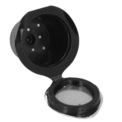 50ML Coffee Capsule Pods Cup with Spoon Brush Reusable Filter Stainless Steel Replacement for NespressoChrome V1294-YM0523-3118220012912