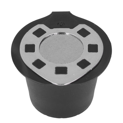 50ML Coffee Capsule Pods Cup with Spoon Brush Reusable Filter Stainless Steel Replacement for NespressoChrome V1294-YM0523-3118220012912