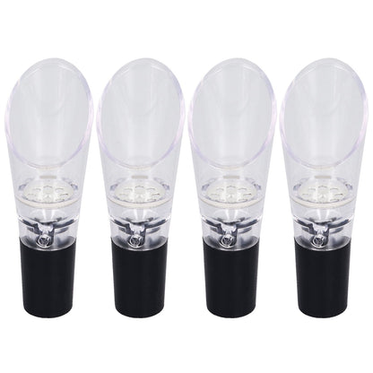 4PCS Wine Aerator Pourer PC Eco Friendly Decanter Spout Bar Accessories for Household PartySilver V1294-YM0523-3118220013311
