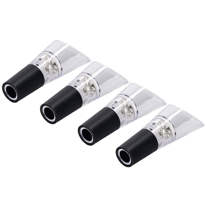 4PCS Wine Aerator Pourer PC Eco Friendly Decanter Spout Bar Accessories for Household PartySilver V1294-YM0523-3118220013311