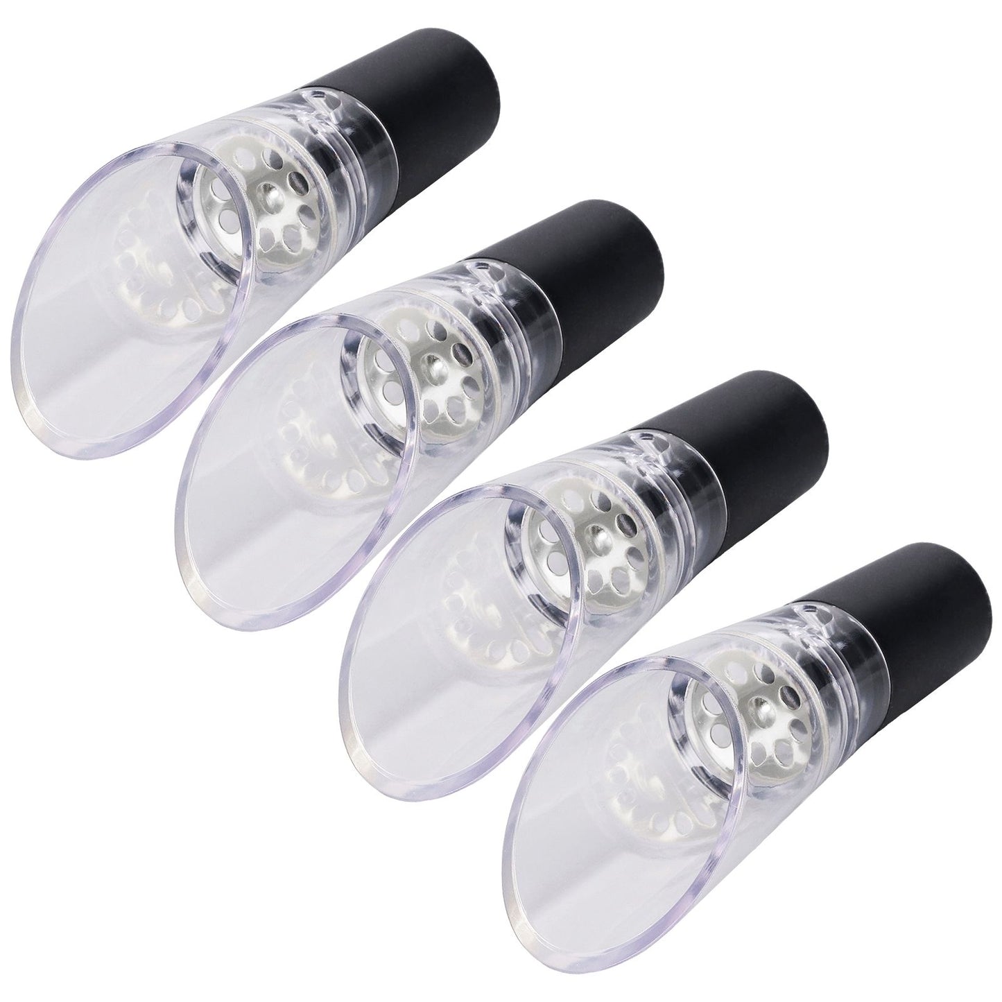 4PCS Wine Aerator Pourer PC Eco Friendly Decanter Spout Bar Accessories for Household PartySilver V1294-YM0523-3118220013311