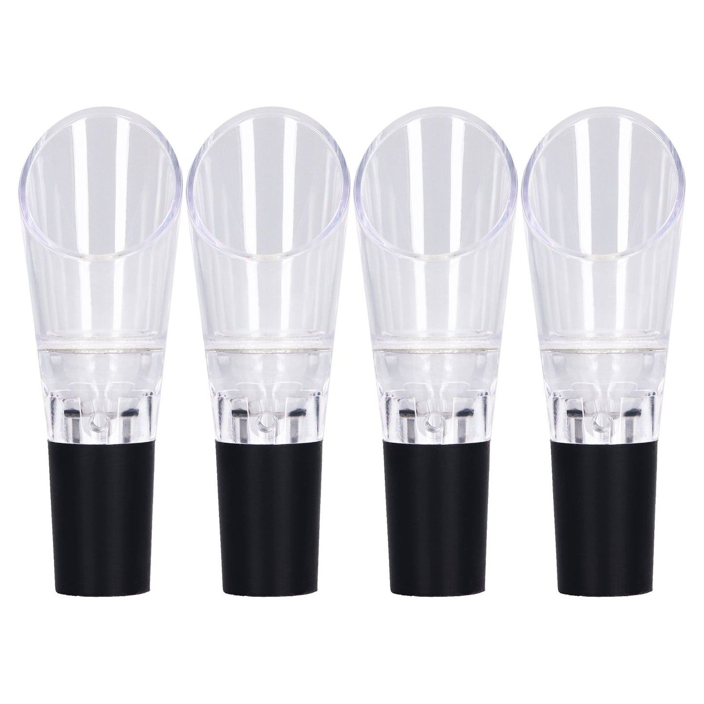 4PCS Wine Aerator Pourer PC Eco Friendly Decanter Spout Bar Accessories for Household PartySilver V1294-YM0523-3118220013311
