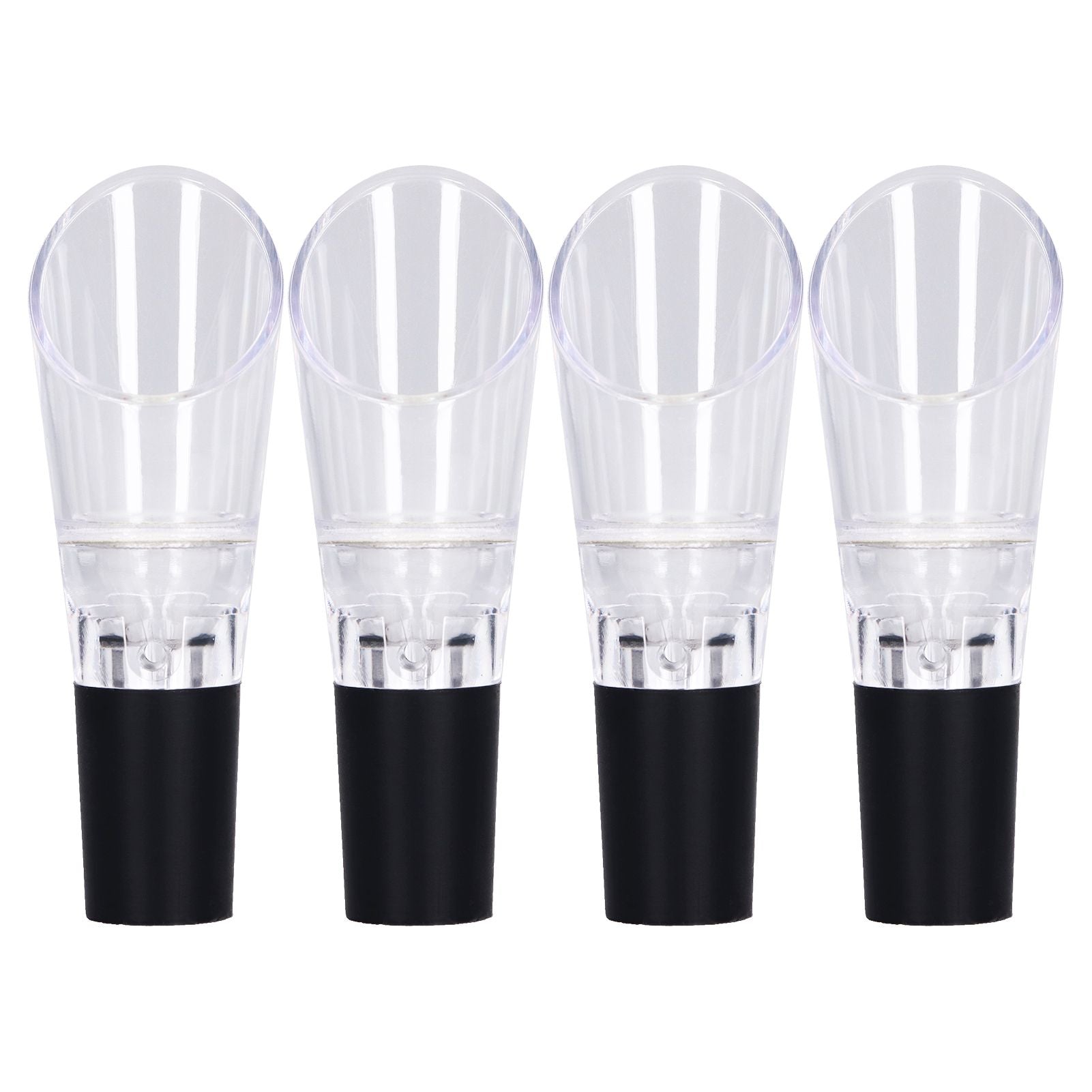 4PCS Wine Aerator Pourer PC Eco Friendly Decanter Spout Bar Accessories for Household PartySilver V1294-YM0523-3118220013311