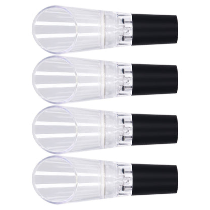 4PCS Wine Aerator Pourer PC Eco Friendly Decanter Spout Bar Accessories for Household PartySilver V1294-YM0523-3118220013311