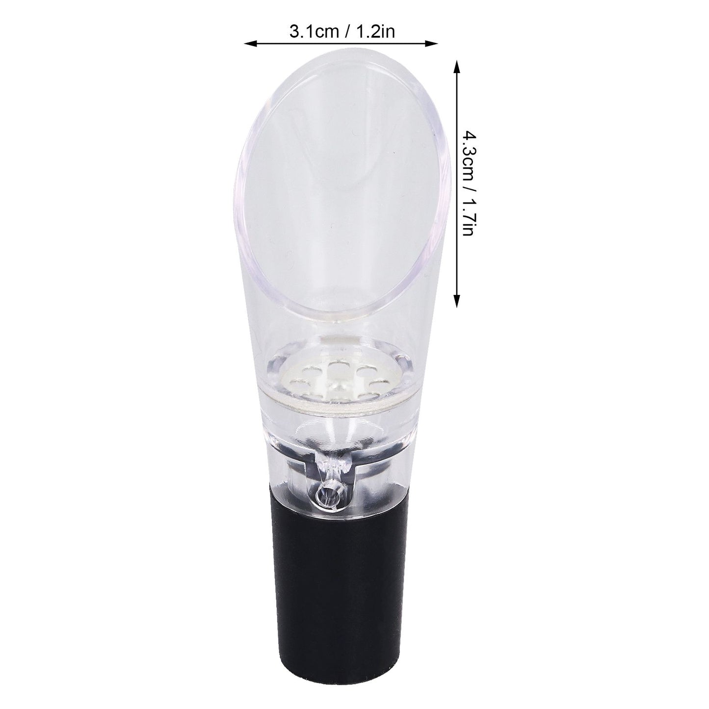 4PCS Wine Aerator Pourer PC Eco Friendly Decanter Spout Bar Accessories for Household PartySilver V1294-YM0523-3118220013311